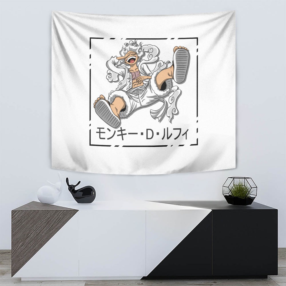 Luffy Gear 5 White Hair One Piece Baseball Jersey