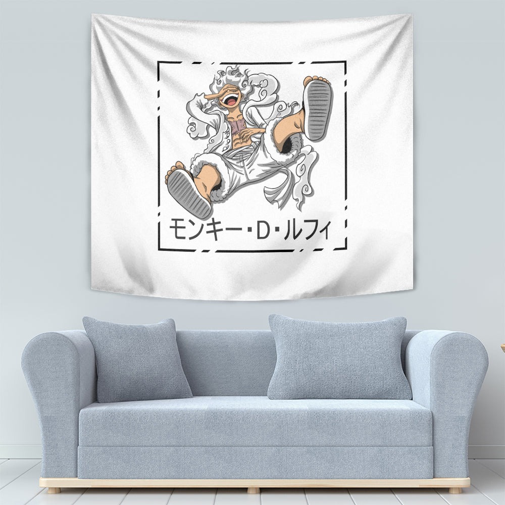 Luffy Gear 5 White Hair One Piece Baseball Jersey