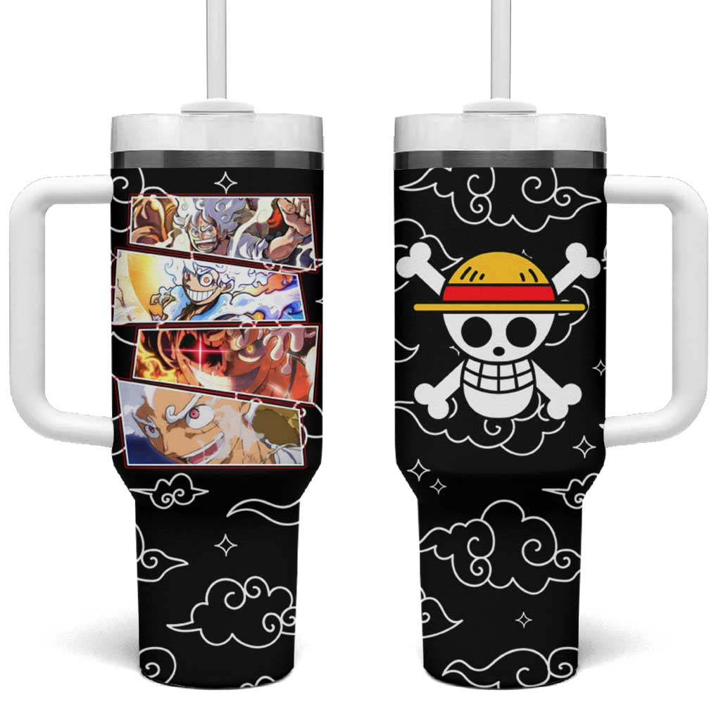 Luffy Gear 5th Nika White Hair - One Piece Tumbler With Handle Anime Style TS04