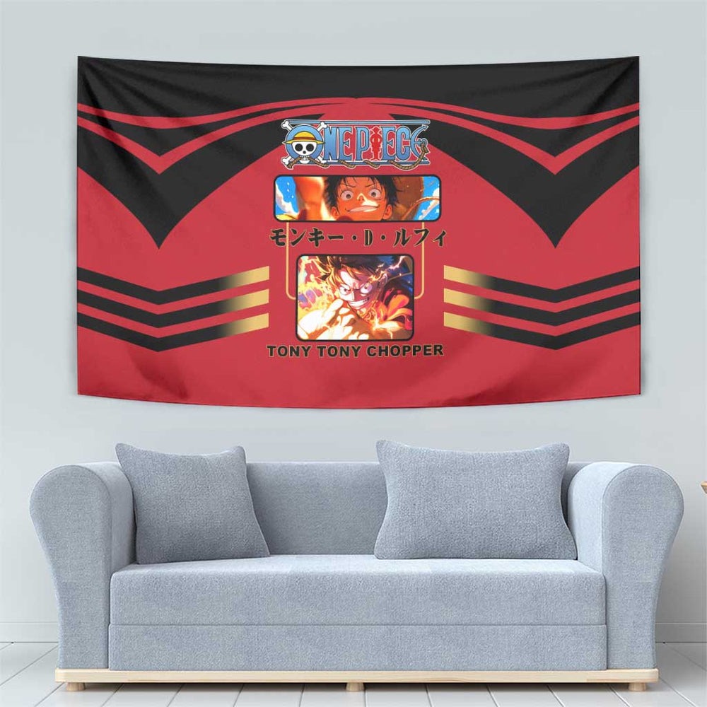 Luffy - One Piece Tapestry Anime Style TS04 Luffy - One Piece Tapestry Anime Style TS04