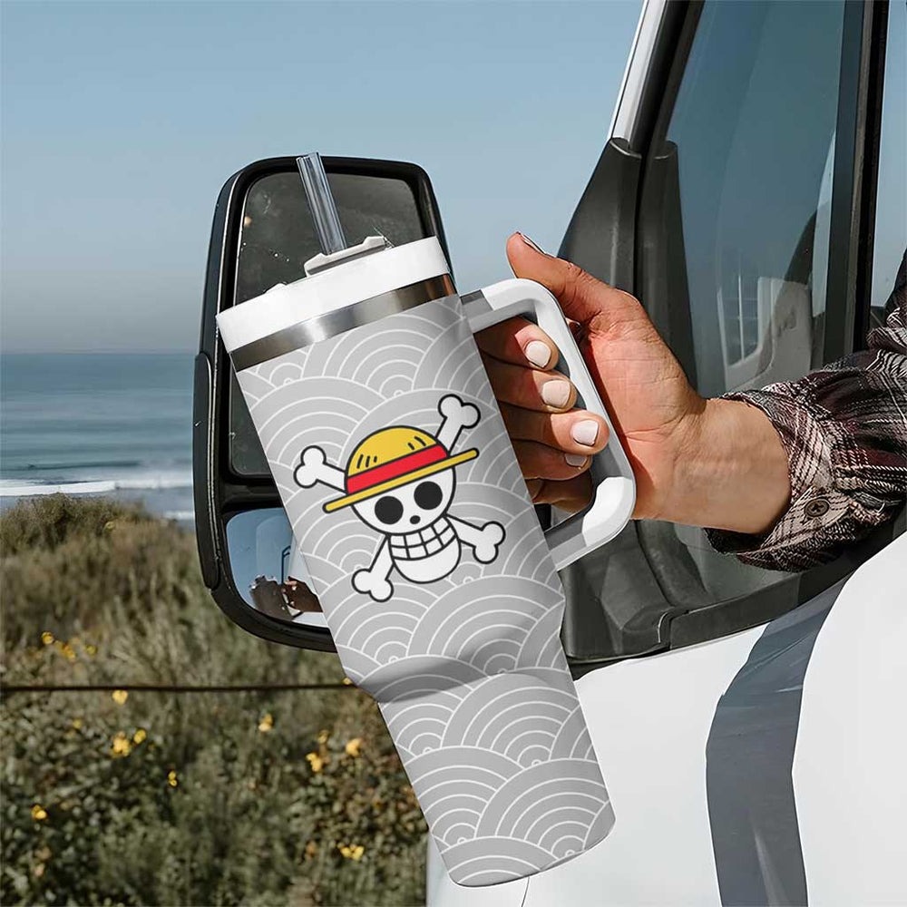 Luffy - One Piece Tumbler With Handle Anime Japan Style TS04 Luffy - One Piece Tumbler With Handle Anime Japan Style TS04