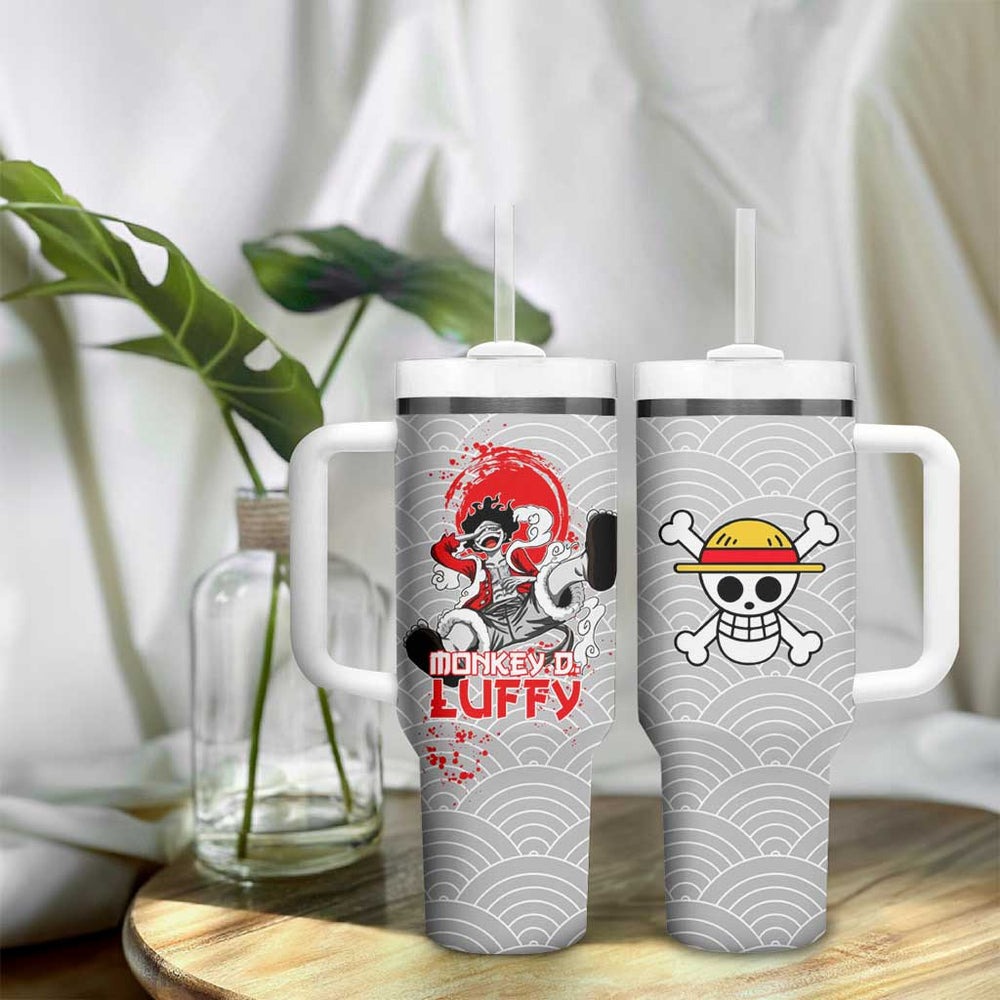 Luffy - One Piece Tumbler With Handle Anime Japan Style TS04 Luffy - One Piece Tumbler With Handle Anime Japan Style TS04