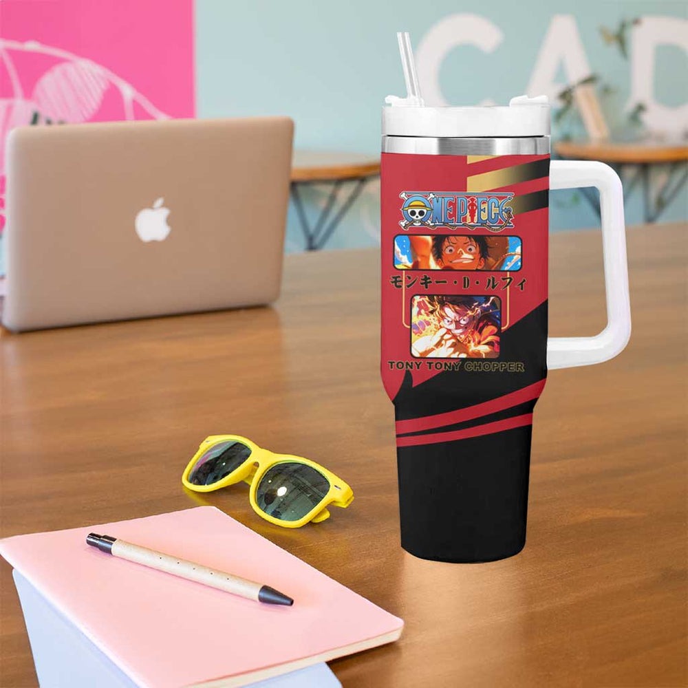 Luffy - One Piece Tumbler With Handle Anime Japan Style TS04 Luffy - One Piece Tumbler With Handle Anime Japan Style TS04