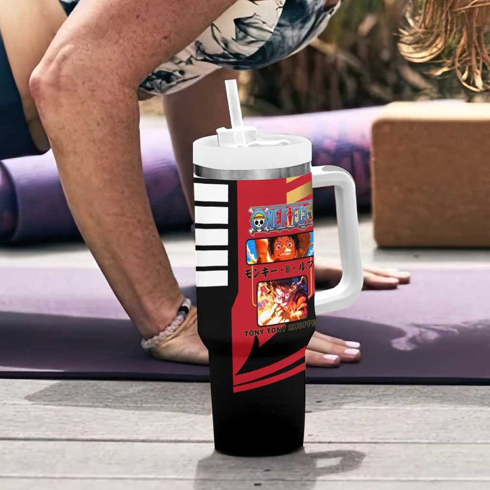 Luffy - One Piece Tumbler With Handle Anime Japan Style TS04 Luffy - One Piece Tumbler With Handle Anime Japan Style TS04