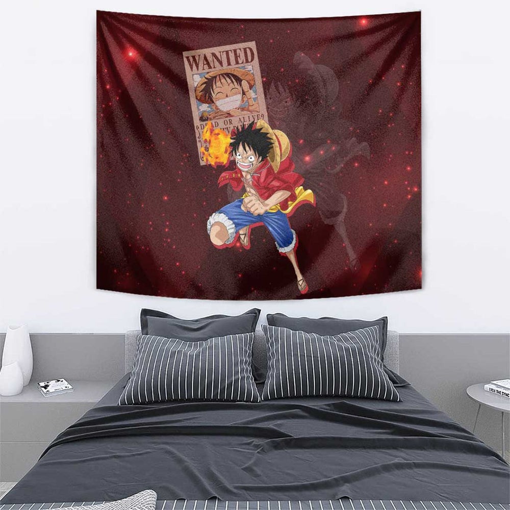 Luffy - Straw Hat - One Piece Tapestry Anime Style TS04 Luffy - Straw Hat - One Piece Tapestry Anime Style TS04