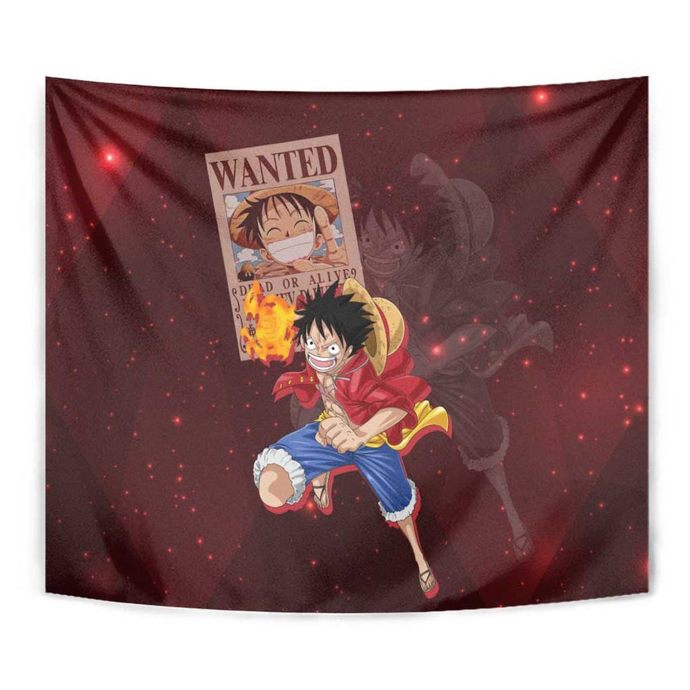 Luffy - Straw Hat - One Piece Tapestry Anime Style TS04 Luffy - Straw Hat - One Piece Tapestry Anime Style TS04