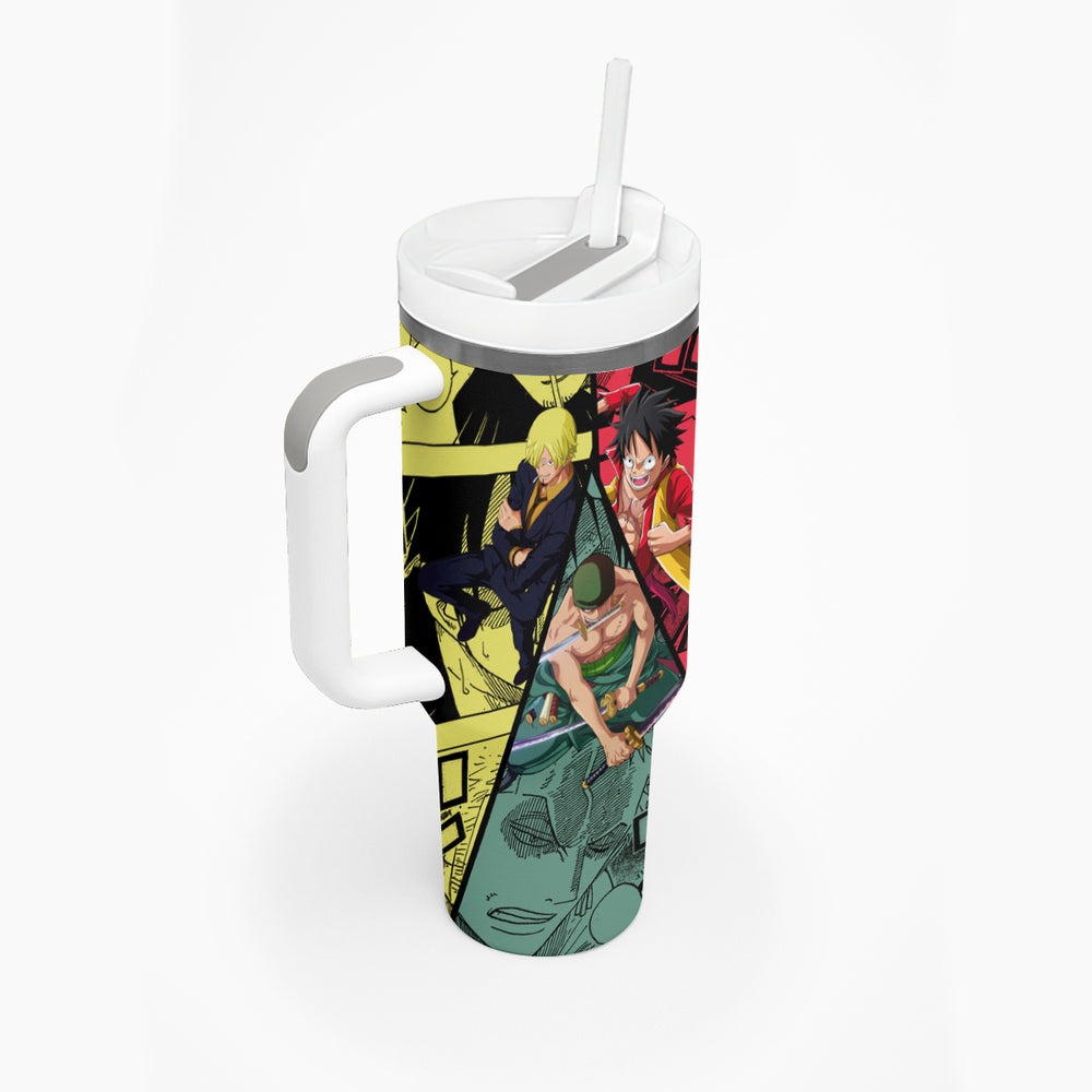 Luffy X Sanji X Zoro - One Piece Tumbler With Handle Anime Style TS04 Luffy X Sanji X Zoro - One Piece Tumbler With Handle Anime Style TS04