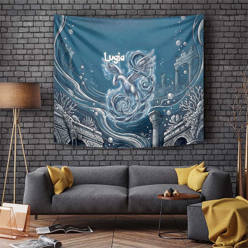 Lugia Legendary Tapestry Lugia in the Lost Underwater Temple TS04 Lugia Legendary Tapestry Lugia in the Lost Underwater Temple TS04