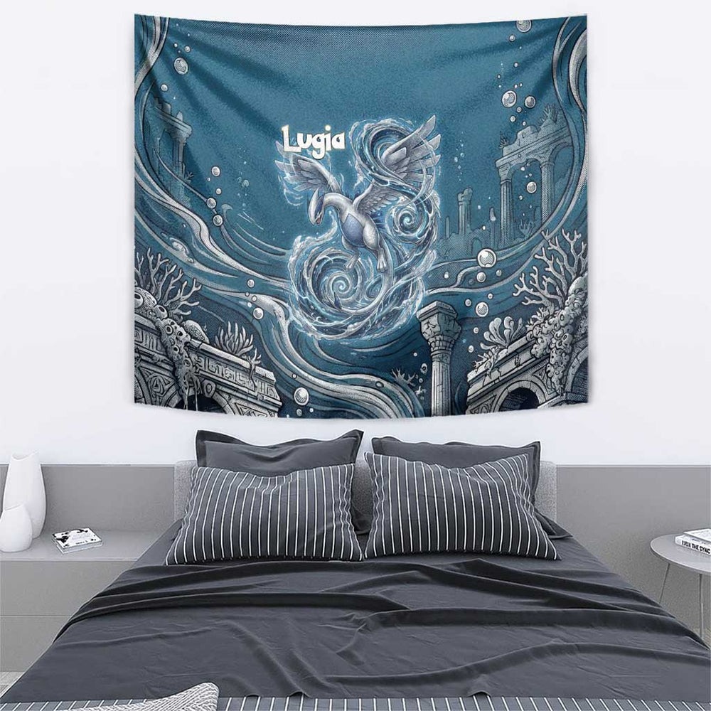 Lugia Legendary Tapestry Lugia in the Lost Underwater Temple TS04 Lugia Legendary Tapestry Lugia in the Lost Underwater Temple TS04