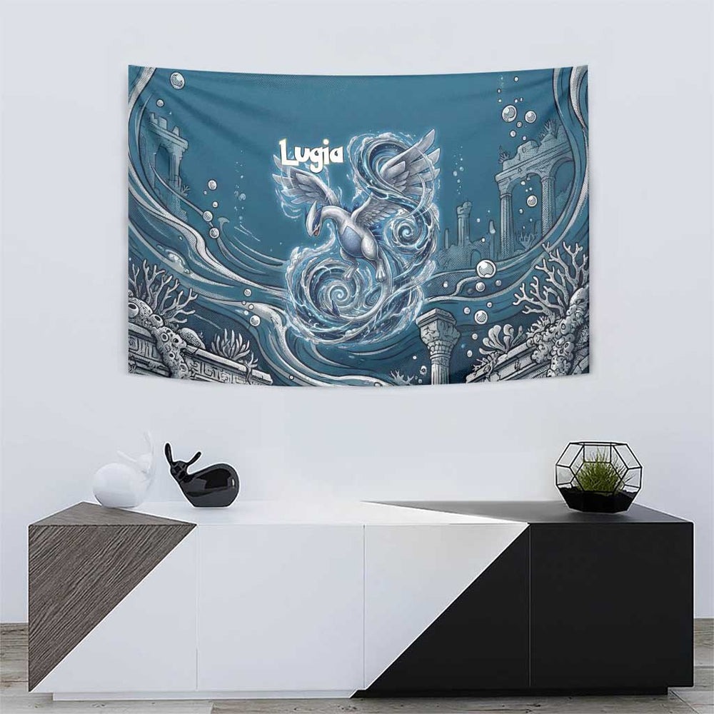 Lugia Legendary Tapestry Lugia in the Lost Underwater Temple TS04 Lugia Legendary Tapestry Lugia in the Lost Underwater Temple TS04