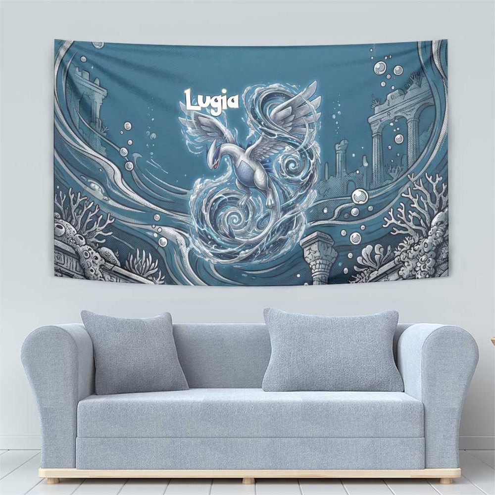 Lugia Legendary Tapestry Lugia in the Lost Underwater Temple TS04 Lugia Legendary Tapestry Lugia in the Lost Underwater Temple TS04