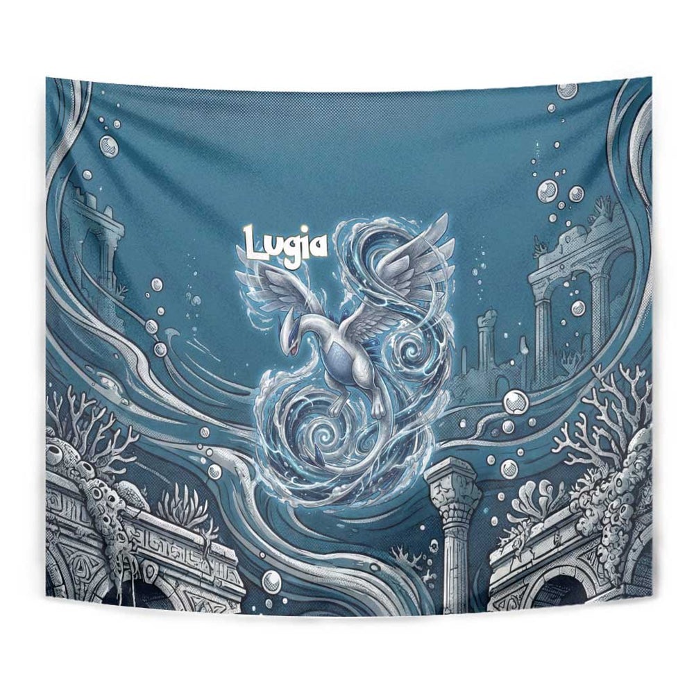 Lugia Legendary Tapestry Lugia in the Lost Underwater Temple TS04 Lugia Legendary Tapestry Lugia in the Lost Underwater Temple TS04