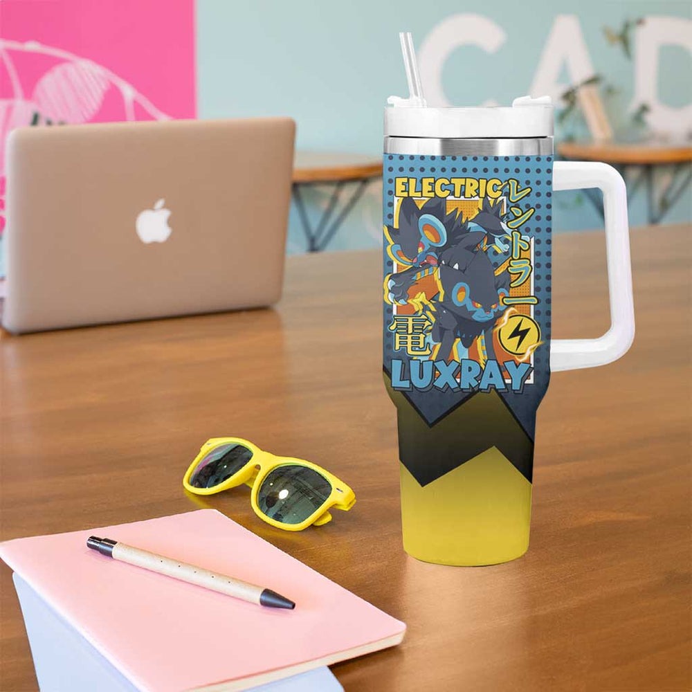 Luxray from Poké Tumbler With Handle with Electric Type Power and Dynamic Pose Design TS04 Luxray from Poké Tumbler With Handle with Electric Type Power and Dynamic Pose Design TS04