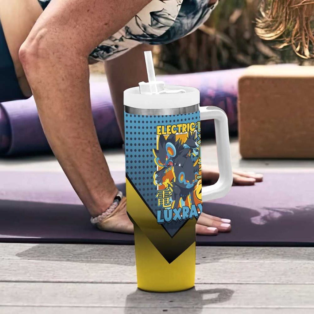 Luxray from Poké Tumbler With Handle with Electric Type Power and Dynamic Pose Design TS04 Luxray from Poké Tumbler With Handle with Electric Type Power and Dynamic Pose Design TS04