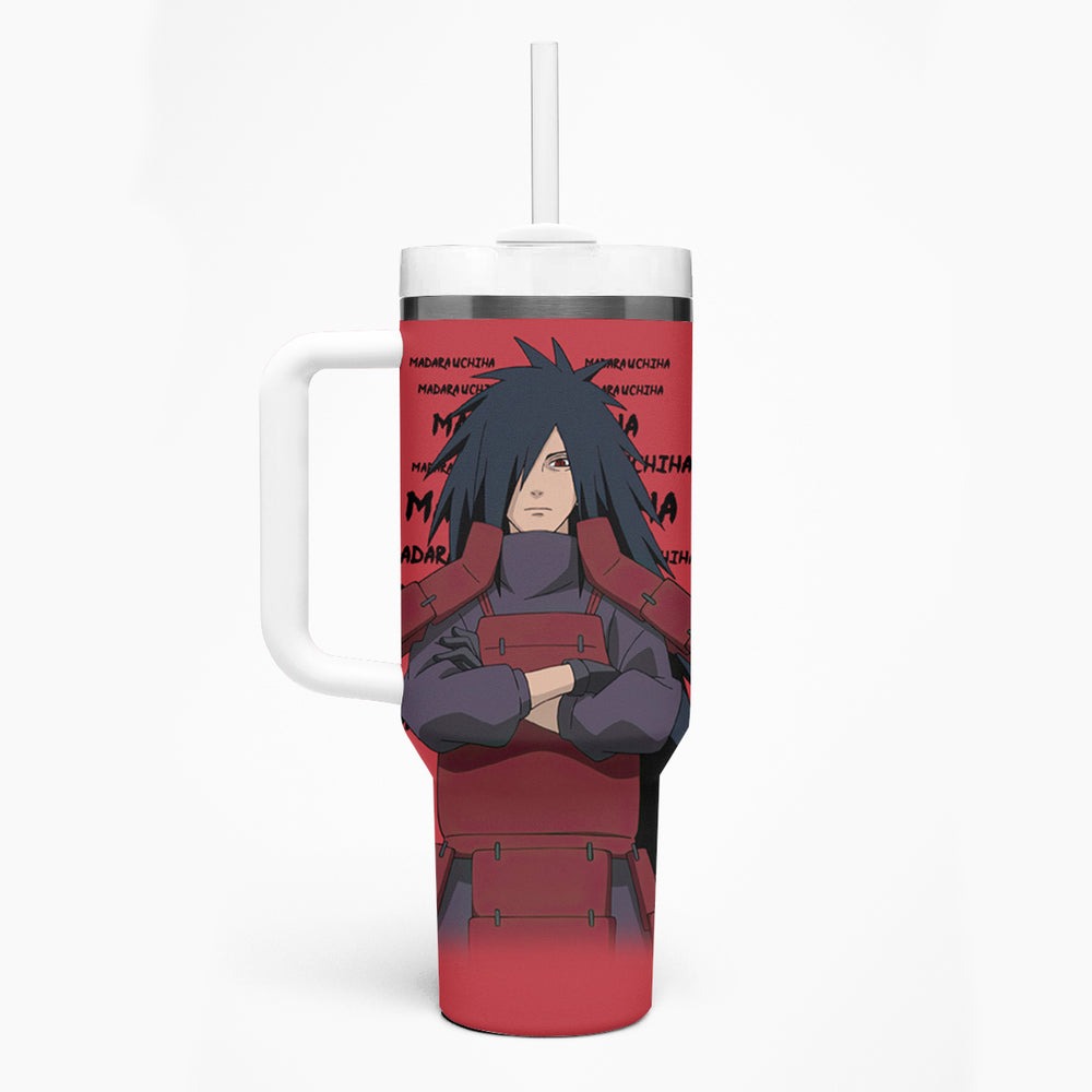 Madara Uchiha Tumbler With Handle Style Manga TS04 Madara Uchiha Tumbler With Handle Style Manga TS04