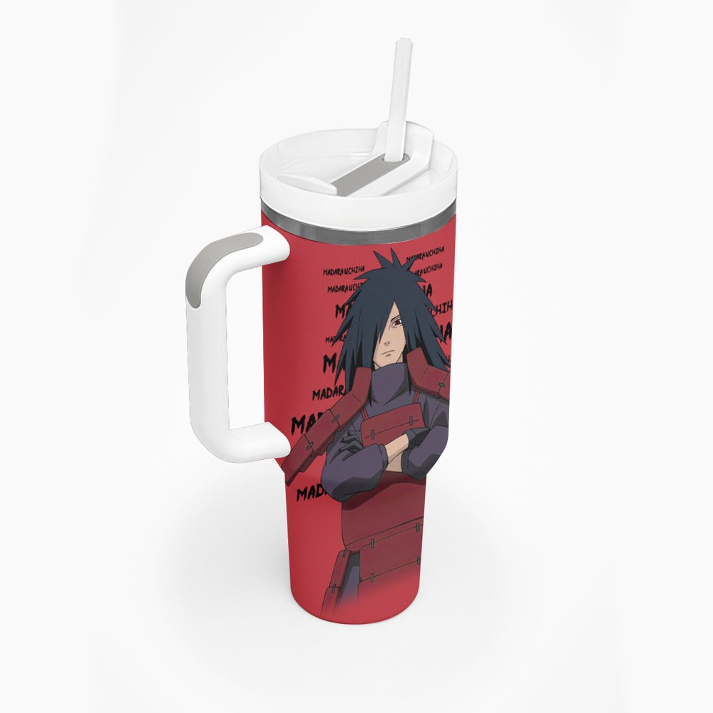 Madara Uchiha Tumbler With Handle Style Manga TS04 Madara Uchiha Tumbler With Handle Style Manga TS04