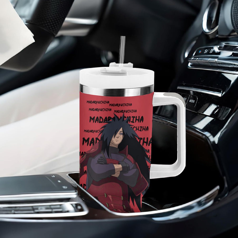 Madara Uchiha Tumbler With Handle Style Manga TS04 Madara Uchiha Tumbler With Handle Style Manga TS04