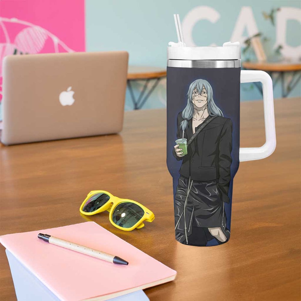 Mahito Tumbler With Handle Stylish Anime Villain Aesthetic TS04 Mahito Tumbler With Handle Stylish Anime Villain Aesthetic TS04