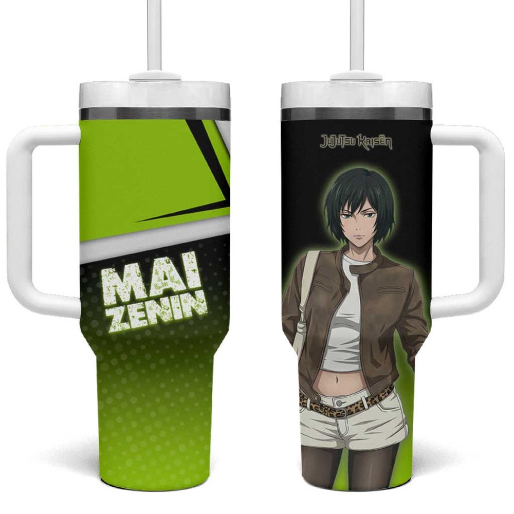 Mai Zenin Tumbler With Handle Edgy Urban Anime Style TS04 Mai Zenin Tumbler With Handle Edgy Urban Anime Style TS04