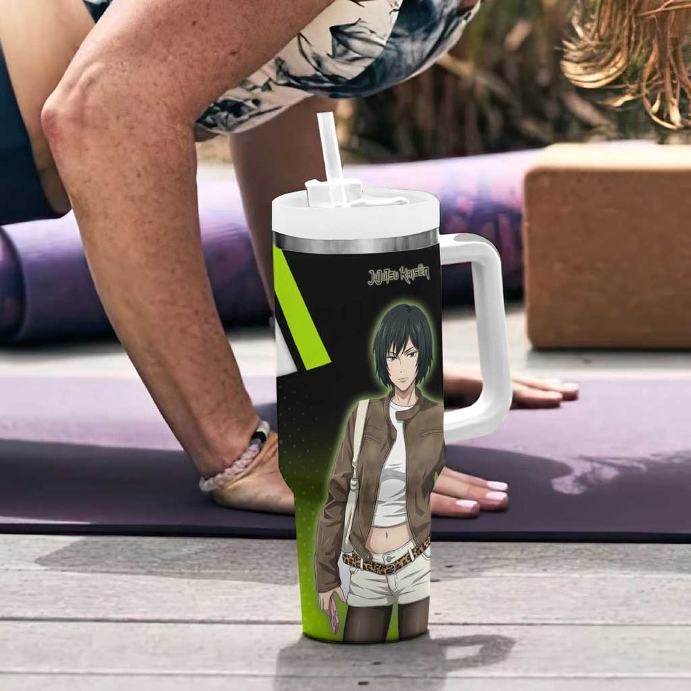 Mai Zenin Tumbler With Handle Edgy Urban Anime Style TS04 Mai Zenin Tumbler With Handle Edgy Urban Anime Style TS04