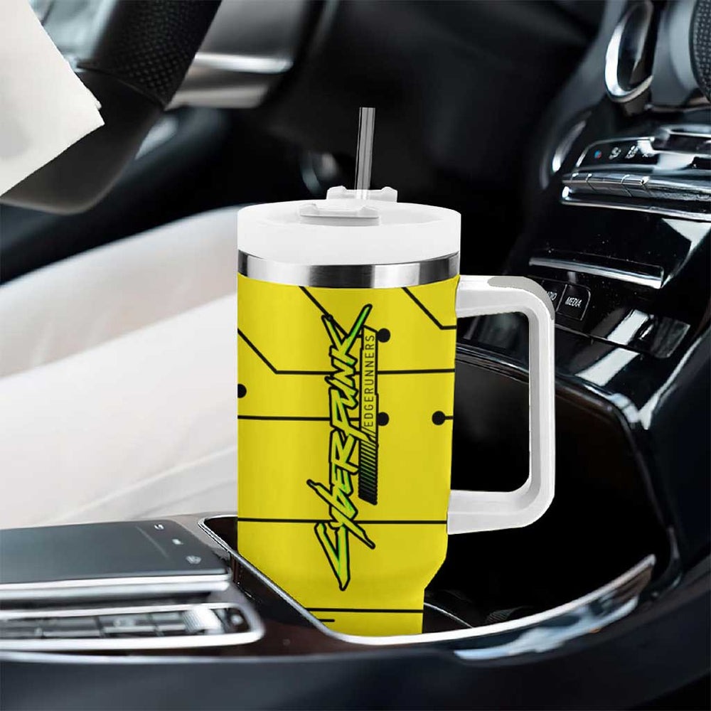 Maine - Cyberpunk Edgerunners Tumbler With Handle Anime Style TS04 Maine - Cyberpunk Edgerunners Tumbler With Handle Anime Style TS04