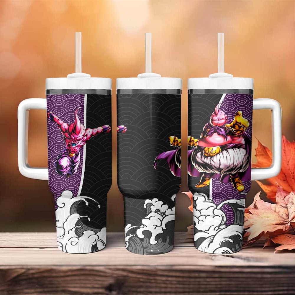 Majin Buu Japanese Kanagawa - Dragon Ball Tumbler With Handle Anime Japan Style TS04 Majin Buu Japanese Kanagawa - Dragon Ball Tumbler With Handle Anime Japan Style TS04