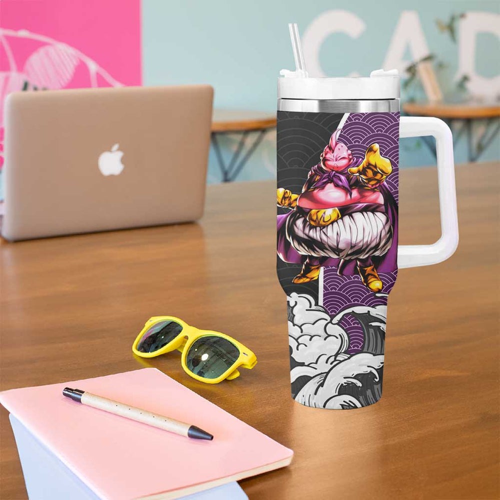 Majin Buu Japanese Kanagawa - Dragon Ball Tumbler With Handle Anime Japan Style TS04 Majin Buu Japanese Kanagawa - Dragon Ball Tumbler With Handle Anime Japan Style TS04