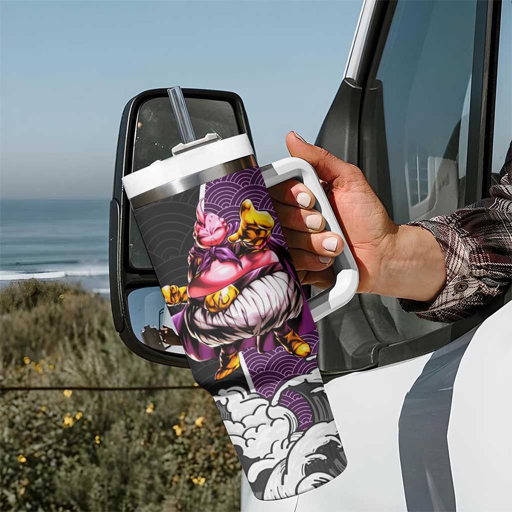 Majin Buu Japanese Kanagawa - Dragon Ball Tumbler With Handle Anime Japan Style TS04 Majin Buu Japanese Kanagawa - Dragon Ball Tumbler With Handle Anime Japan Style TS04