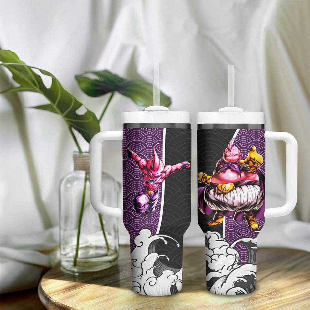 Majin Buu Japanese Kanagawa - Dragon Ball Tumbler With Handle Anime Japan Style TS04 Majin Buu Japanese Kanagawa - Dragon Ball Tumbler With Handle Anime Japan Style TS04