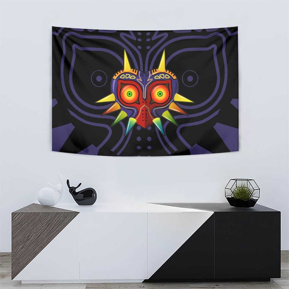 Majoras Mask Zelda Tapestry Abtract Style TS04