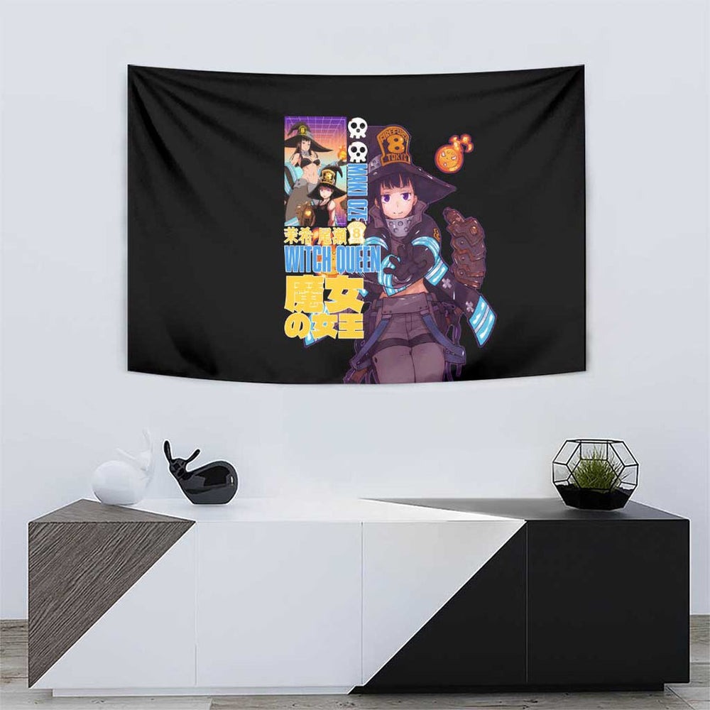 Maki Oze Fire Force Tapestry Japan Anime Style TS04 Maki Oze Fire Force Tapestry Japan Anime Style TS04
