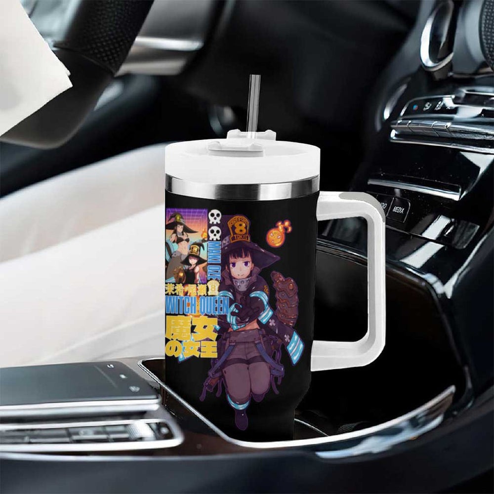 Maki Oze Fire Force Tumbler With Handle Japan Anime Style TS04 Maki Oze Fire Force Tumbler With Handle Japan Anime Style TS04