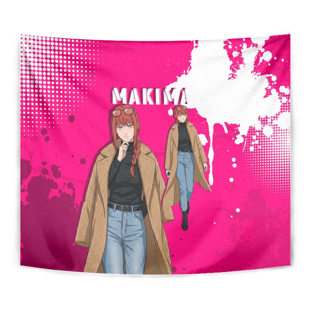 Makima Chainsaw Man Street Style Tumbler With Handle Bold Anime Grunge Aesthetic in Hot Pink TS04 Makima Chainsaw Man Street Style Tumbler With Handle Bold Anime Grunge Aesthetic in Hot Pink TS04