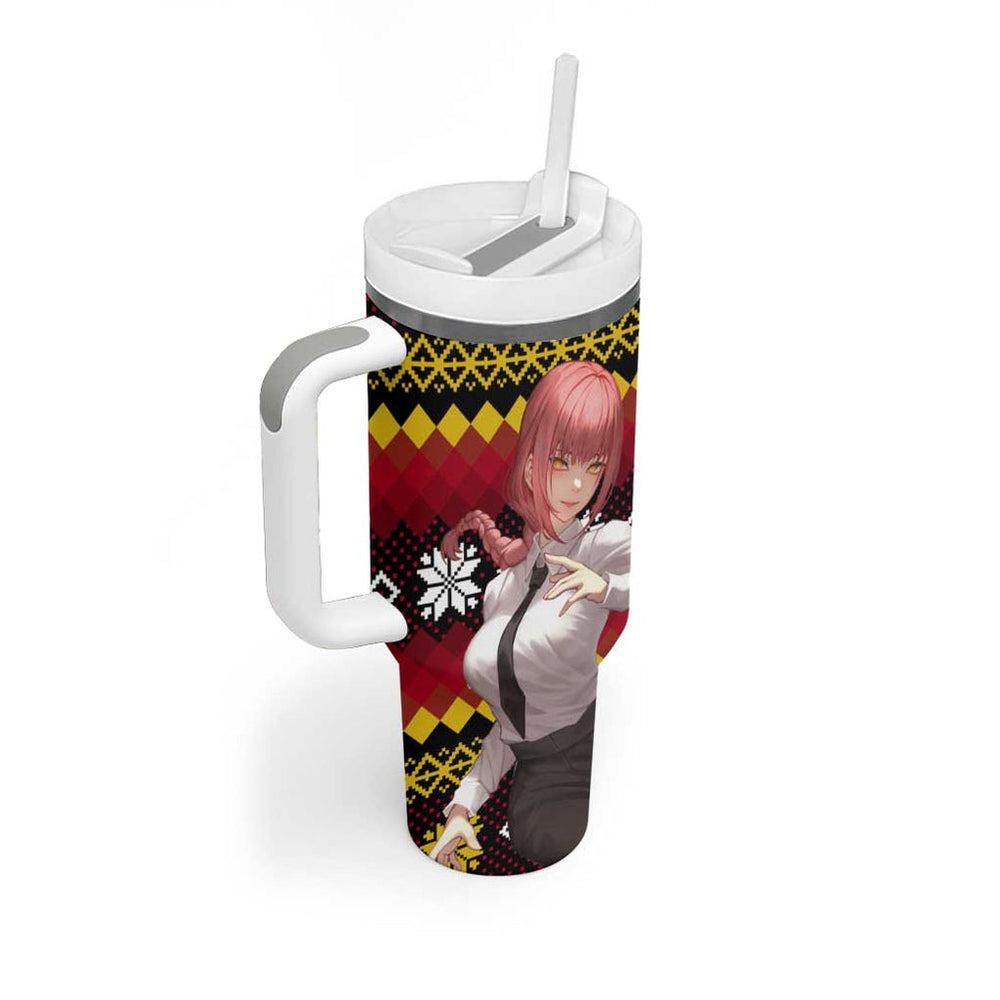 Makima - Chainsaw Man Tumbler With Handle Anime Mix Christmas Style TS04 Makima - Chainsaw Man Tumbler With Handle Anime Mix Christmas Style TS04