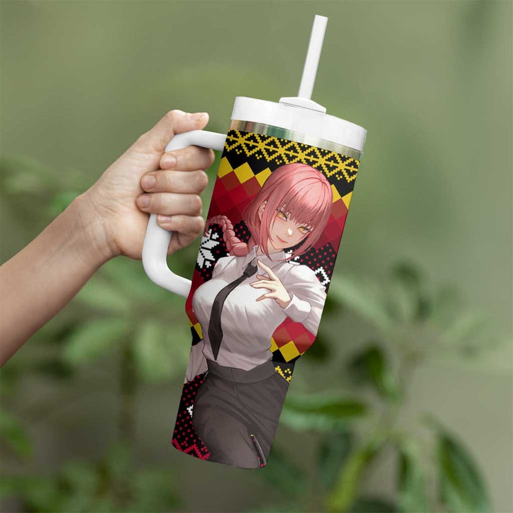 Makima - Chainsaw Man Tumbler With Handle Anime Mix Christmas Style TS04 Makima - Chainsaw Man Tumbler With Handle Anime Mix Christmas Style TS04