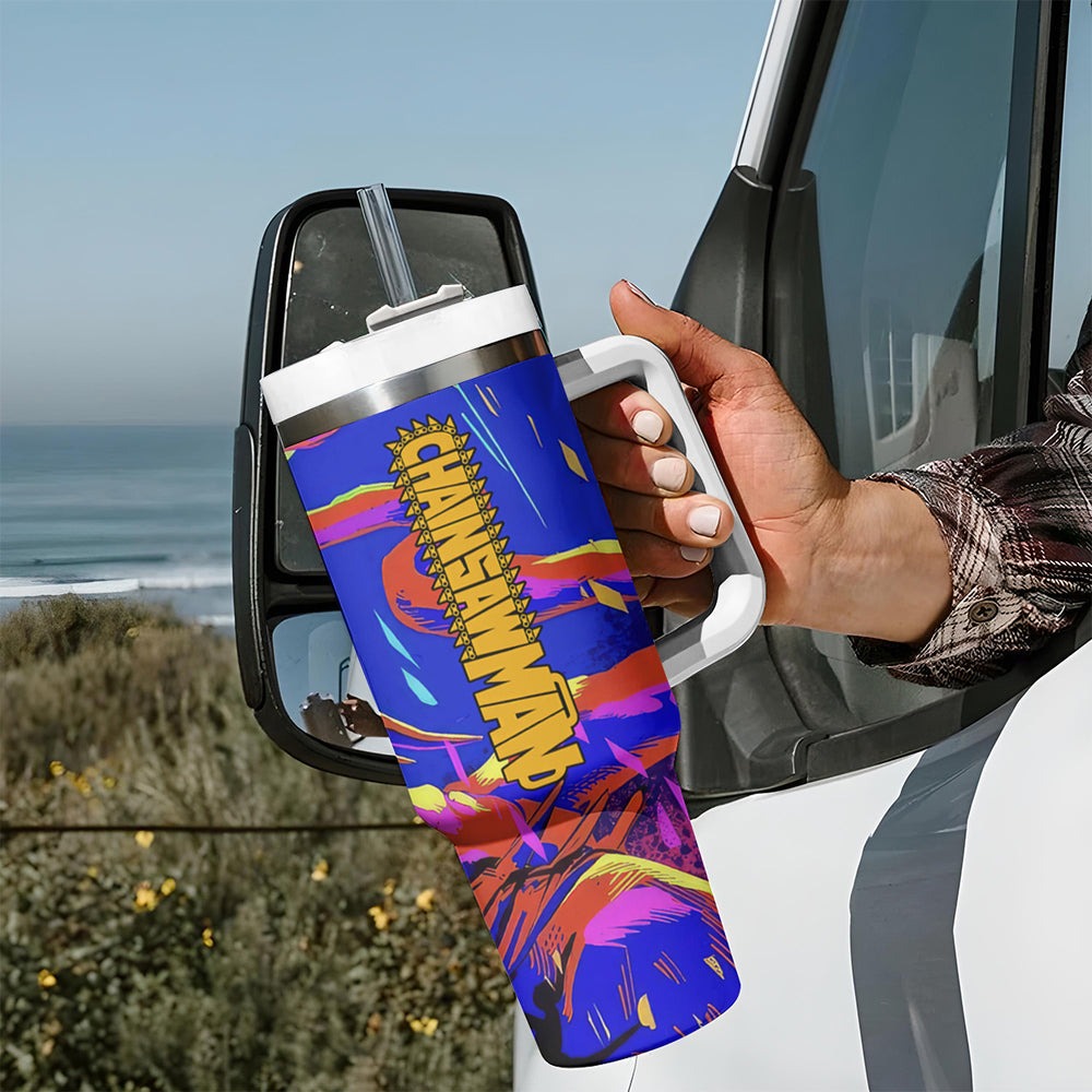 Makima Tumbler With Handle Chainsaw Man TS04 Makima Tumbler With Handle Chainsaw Man TS04