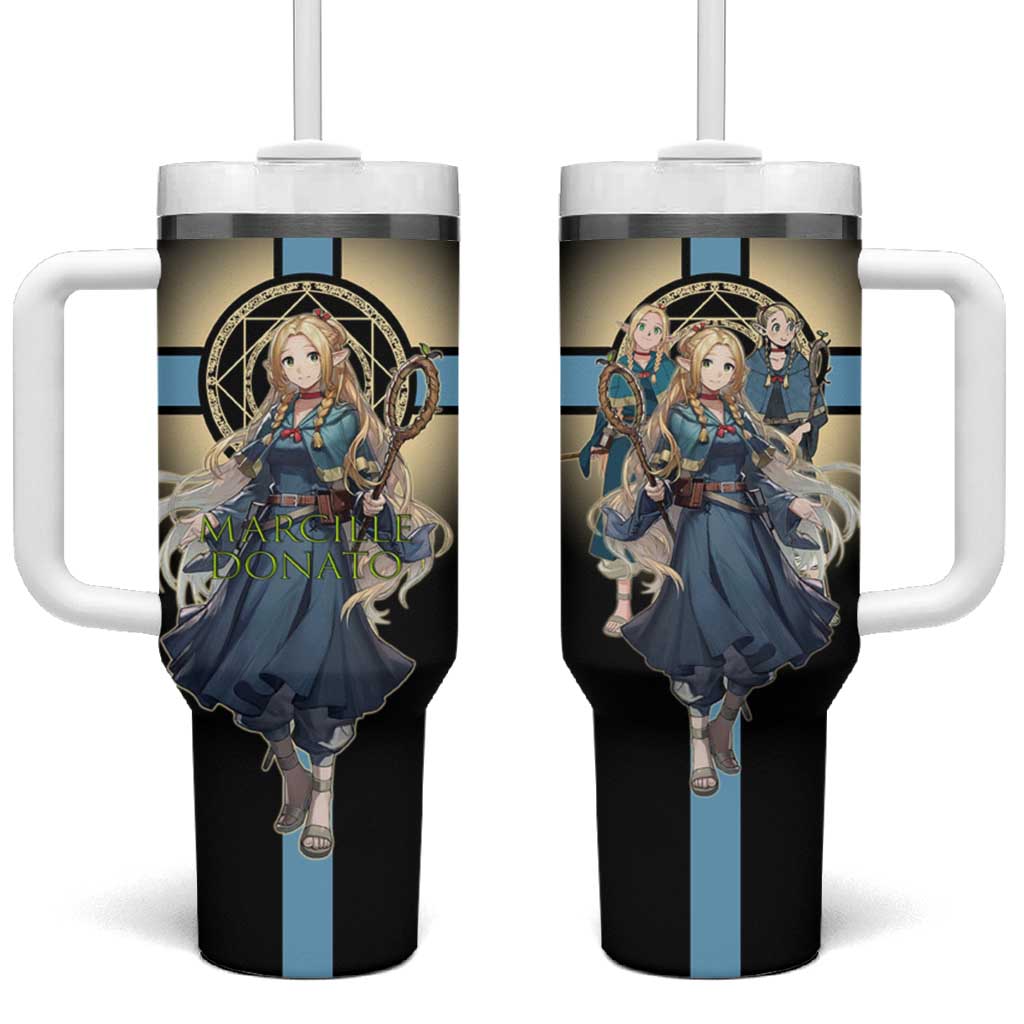 Marcille Donato Elf Mage Tumbler With Handle Fantasy Anime Illustration Style TS04