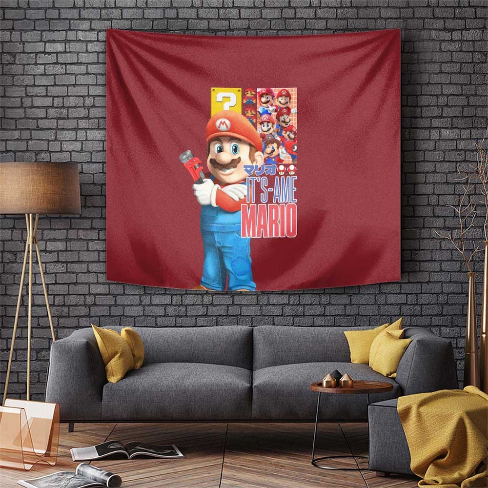 Mario Bros Mario Bros Tapestry Anime Mix 3D Game Style TS04 Mario Bros Mario Bros Tapestry Anime Mix 3D Game Style TS04