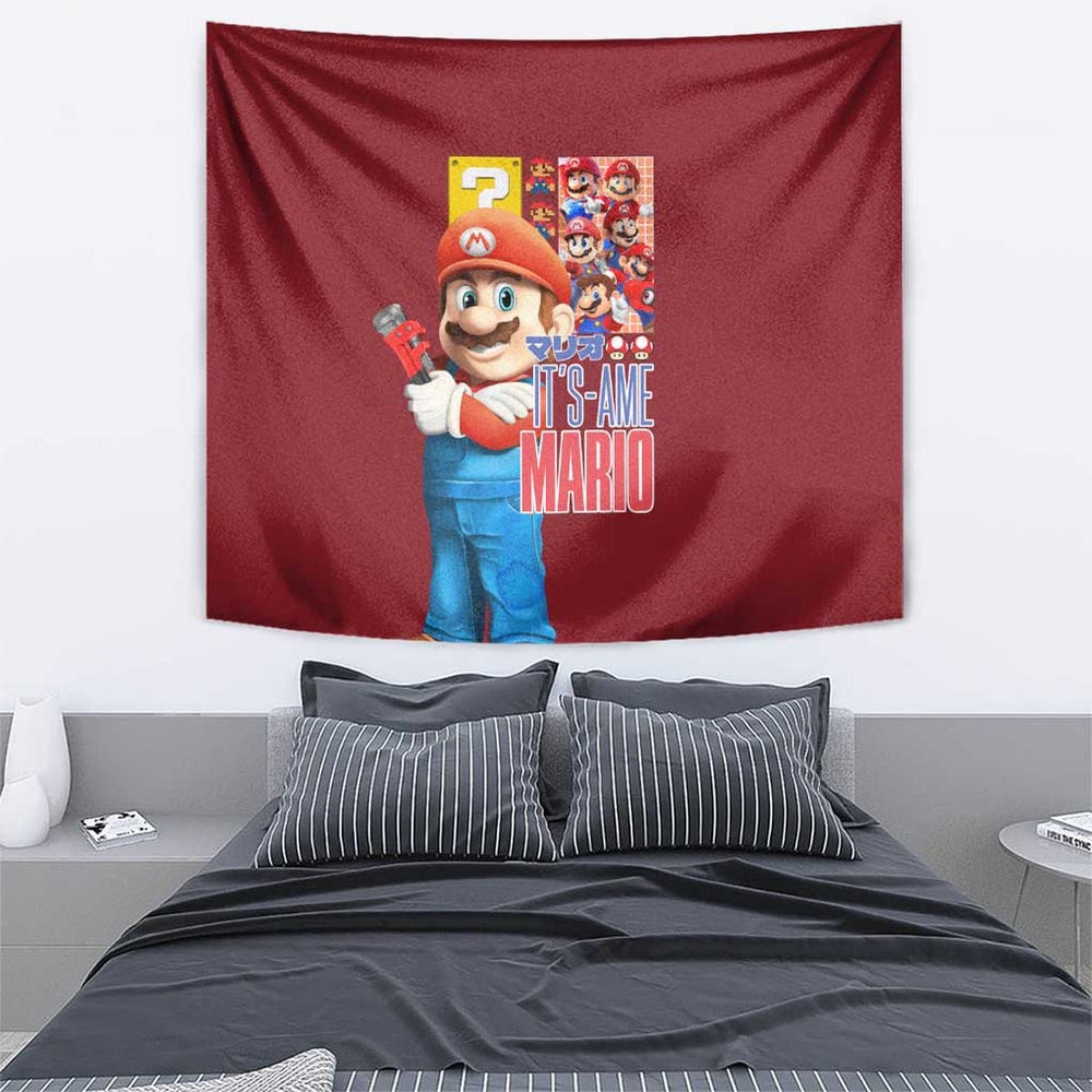 Mario Bros Mario Bros Tapestry Anime Mix 3D Game Style TS04 Mario Bros Mario Bros Tapestry Anime Mix 3D Game Style TS04