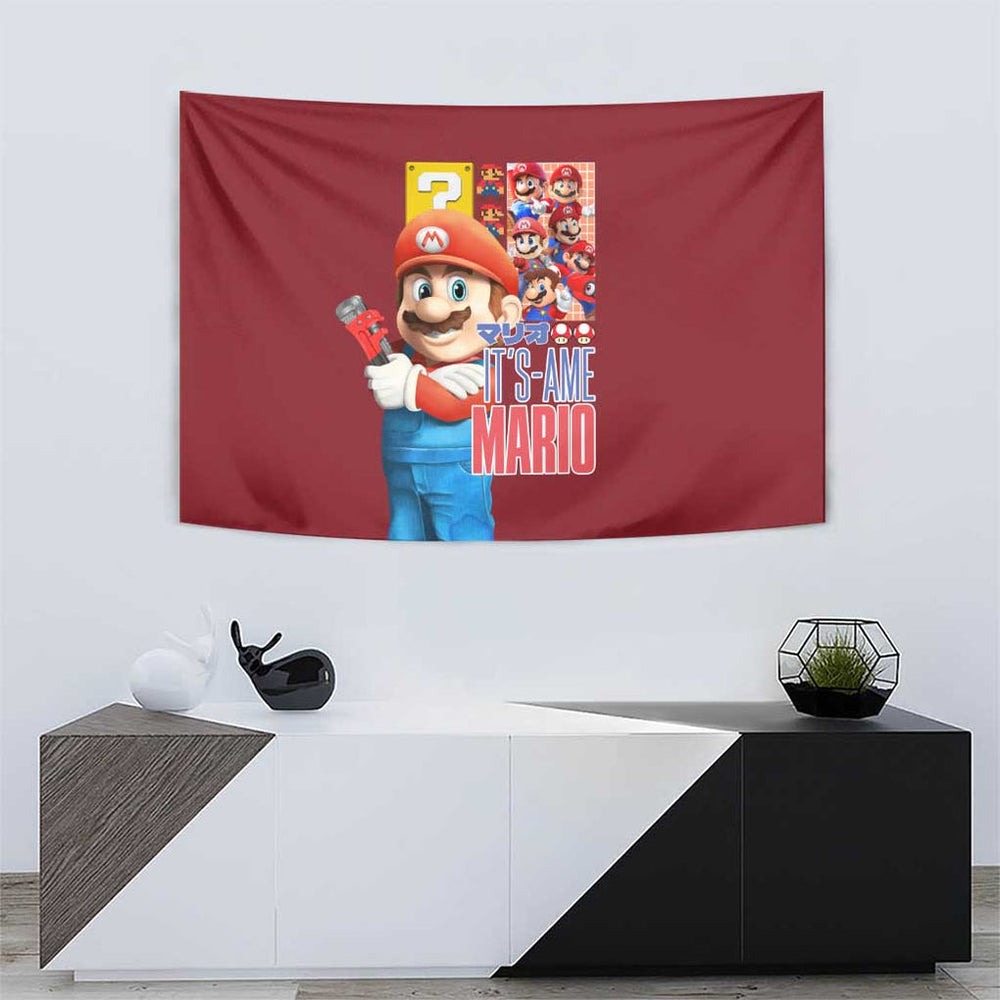 Mario Bros Mario Bros Tapestry Anime Mix 3D Game Style TS04 Mario Bros Mario Bros Tapestry Anime Mix 3D Game Style TS04
