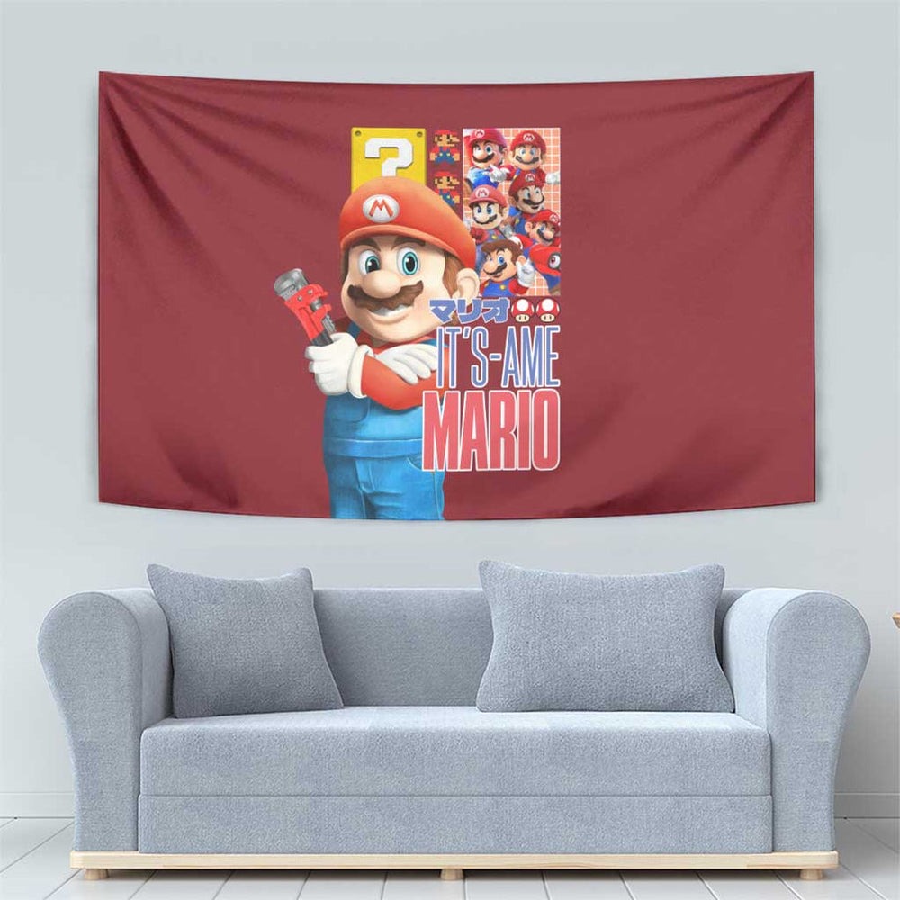 Mario Bros Mario Bros Tapestry Anime Mix 3D Game Style TS04 Mario Bros Mario Bros Tapestry Anime Mix 3D Game Style TS04