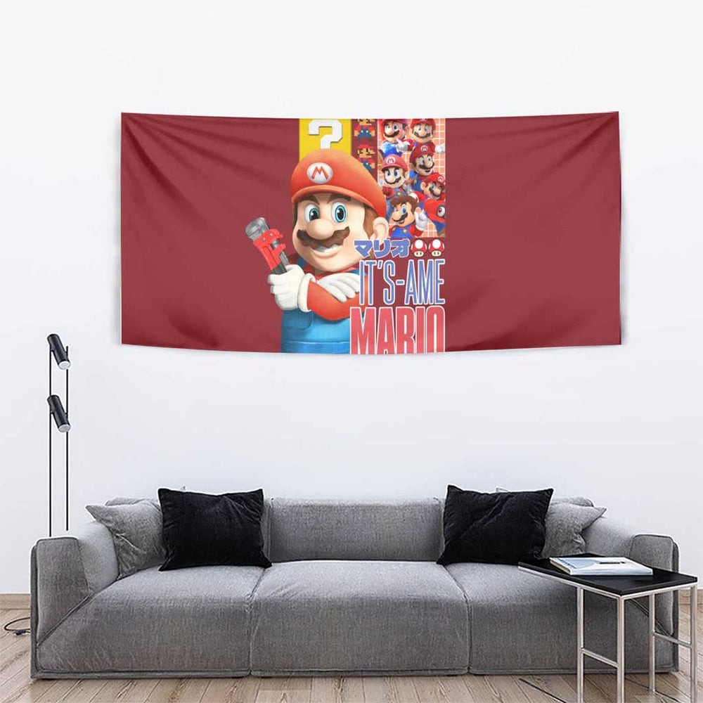 Mario Bros Mario Bros Tapestry Anime Mix 3D Game Style TS04 Mario Bros Mario Bros Tapestry Anime Mix 3D Game Style TS04