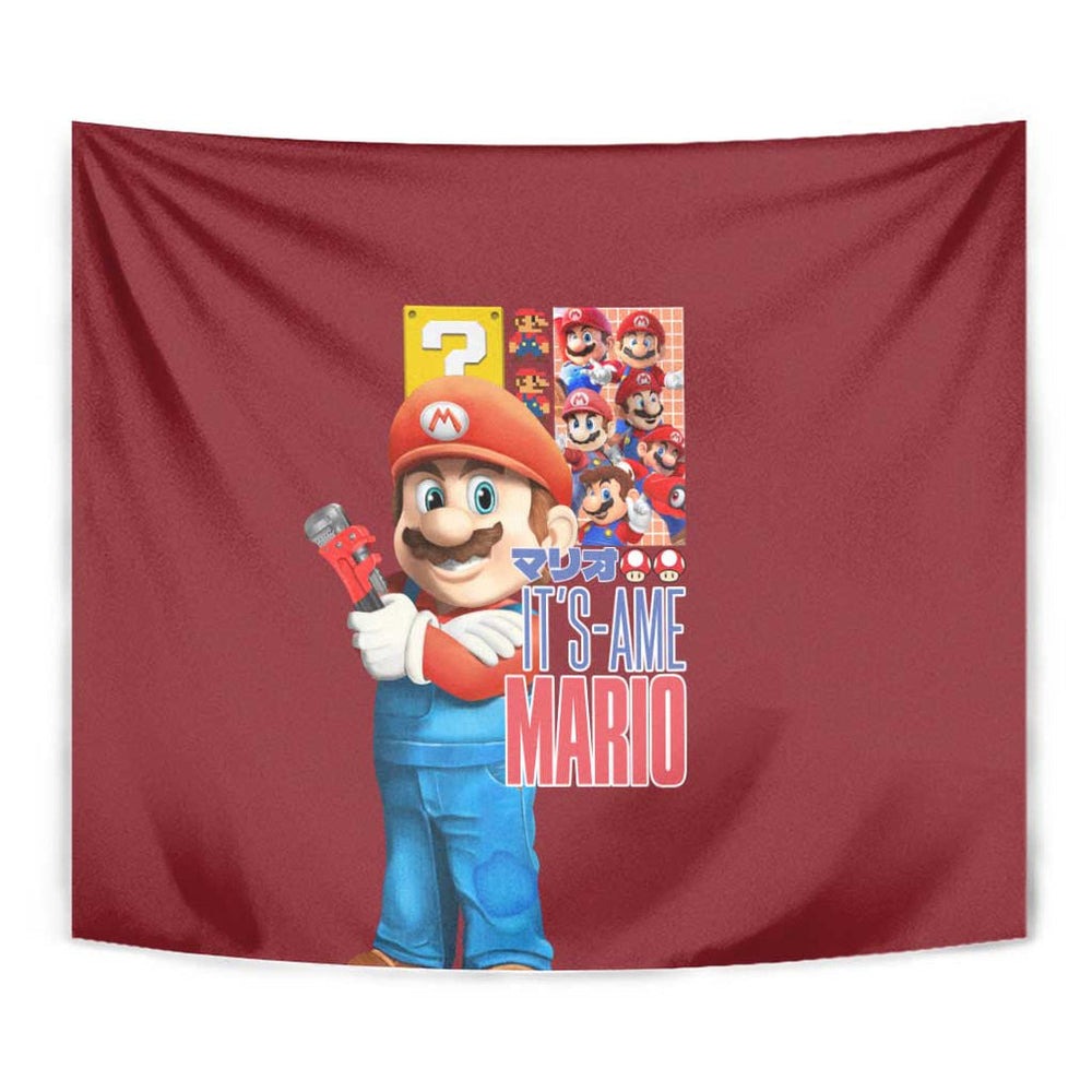 Mario Bros Mario Bros Tapestry Anime Mix 3D Game Style TS04 Mario Bros Mario Bros Tapestry Anime Mix 3D Game Style TS04