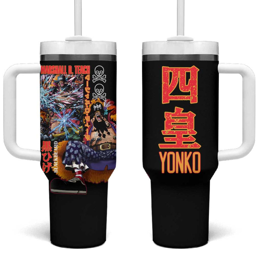 Marshall D. Teach V2 One Piece Tumbler With Handle Japan Anime Style TS04