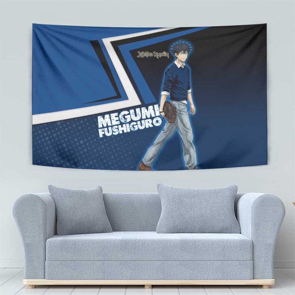 Megumi Fushiguro Tapestry Anime Pop Art Style TS04 Megumi Fushiguro Tapestry Anime Pop Art Style TS04