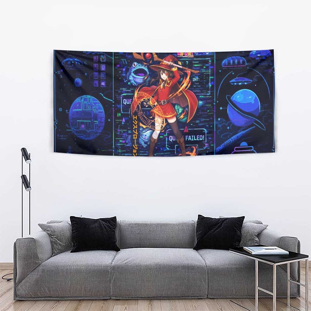 Megumin Crimson Demon Tumbler With Handle Retro Anime RPG Interface Style TS04 Megumin Crimson Demon Tumbler With Handle Retro Anime RPG Interface Style TS04