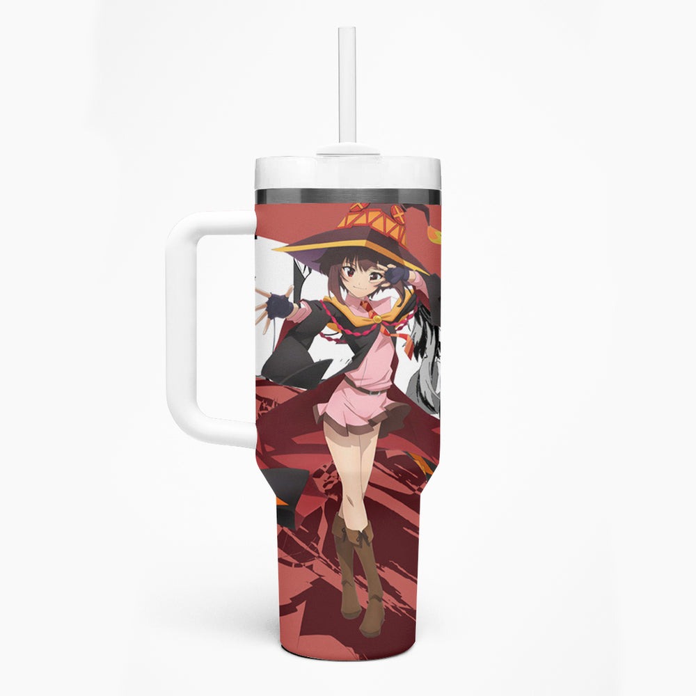 Megumin - KonoSuba Tumbler With Handle Anime Style TS04 Megumin - KonoSuba Tumbler With Handle Anime Style TS04