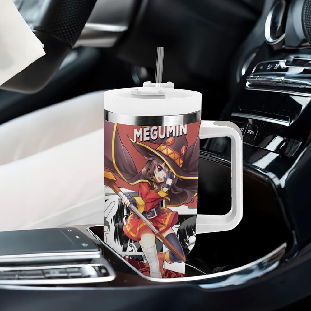 Megumin - KonoSuba Tumbler With Handle Anime Style TS04 Megumin - KonoSuba Tumbler With Handle Anime Style TS04