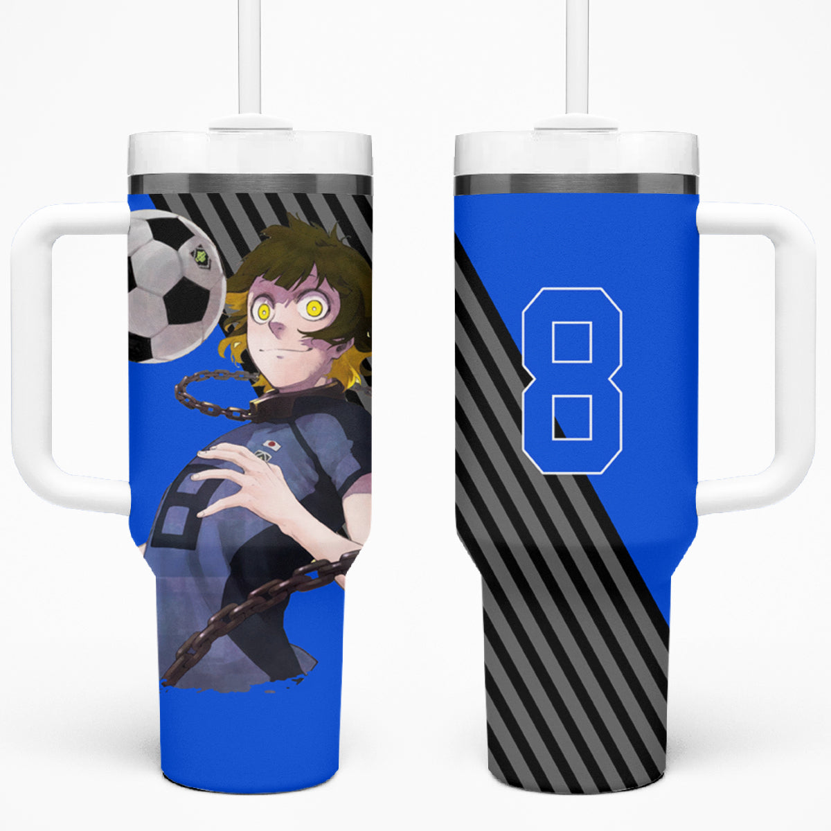 Meguru Bachira Blue Lock Tumbler With Handle Anime Style TS04