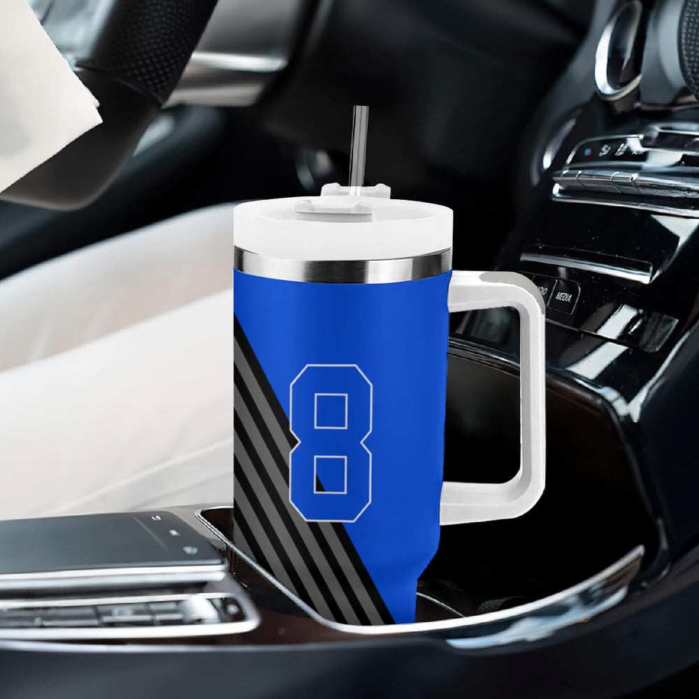 Meguru Bachira Blue Lock Tumbler With Handle Anime Style TS04 Meguru Bachira Blue Lock Tumbler With Handle Anime Style TS04